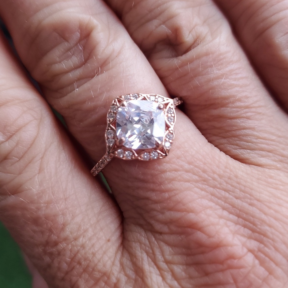 ROSE GOLD STERLING RING - Picture 2 of 4